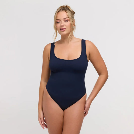 Ribbed Tank Sculpting Bodysuit with String