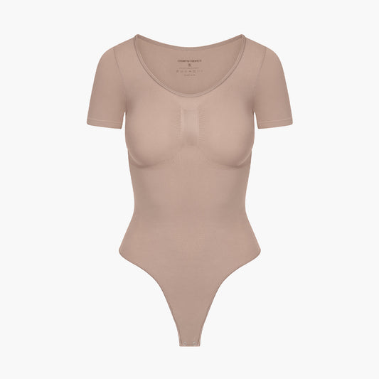 Bodysuit Sculpting Shapewear T-Shirt mit String