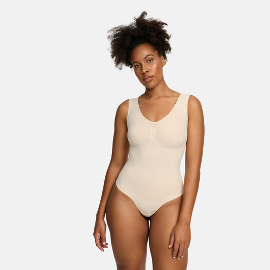 Tank Bodysuit Sculpting Shapewear mit String