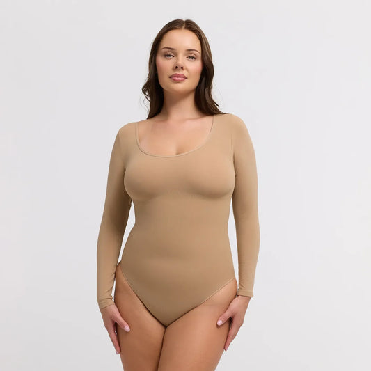Clean Longsleeve Sculpting Bodysuit with String