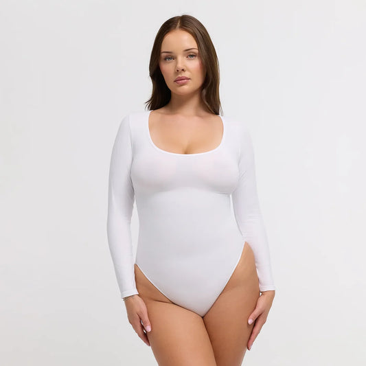 Clean Longsleeve Sculpting Bodysuit with String