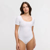 Jacquard T-Shirt Bodysuit Sculpting Shapewear mit Slip